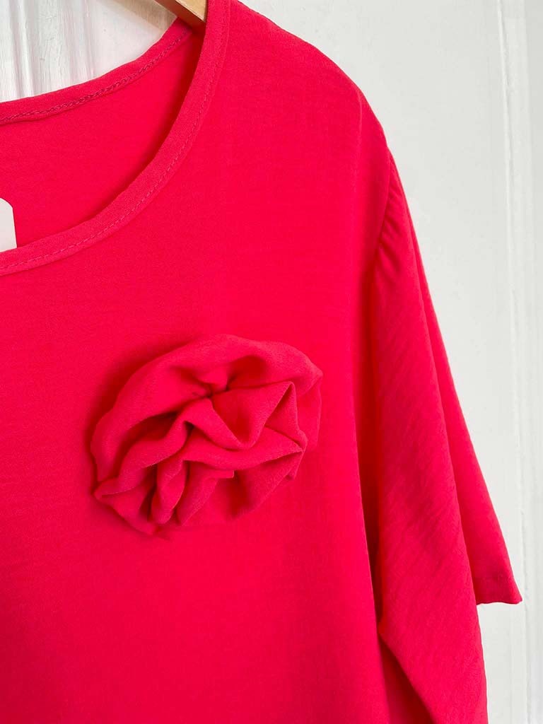 Asymmetric Flower Co-ord - Island Pink - Image 3