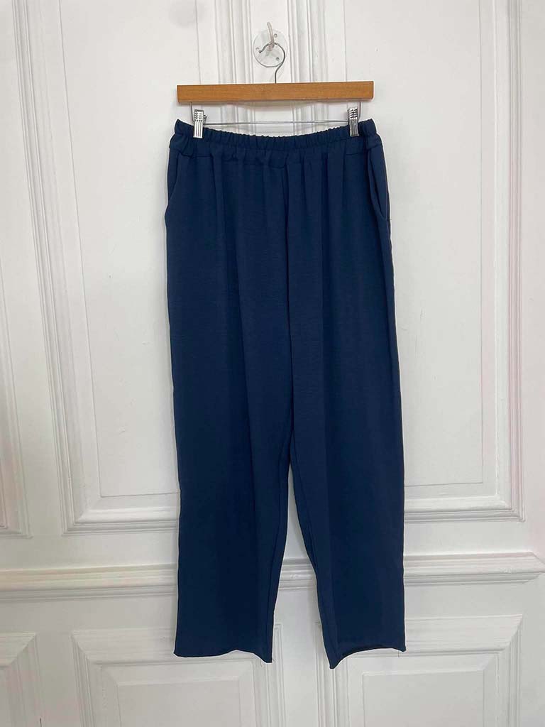 Asymmetric Flower Co-ord - Navy - Image 4