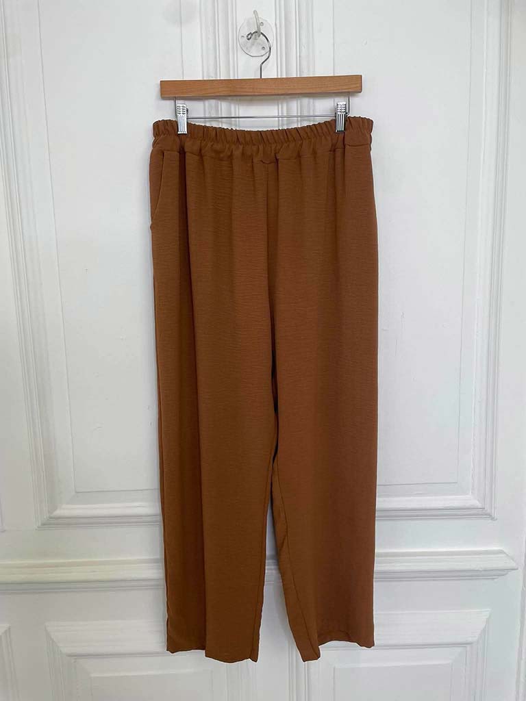 Asymmetric Flower Co-ord - Toffee - Image 4