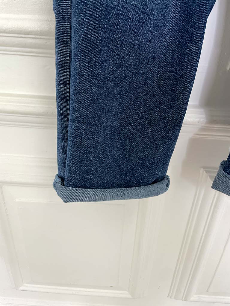 Barrel Leg Jeans - Mid Blue - Image 5