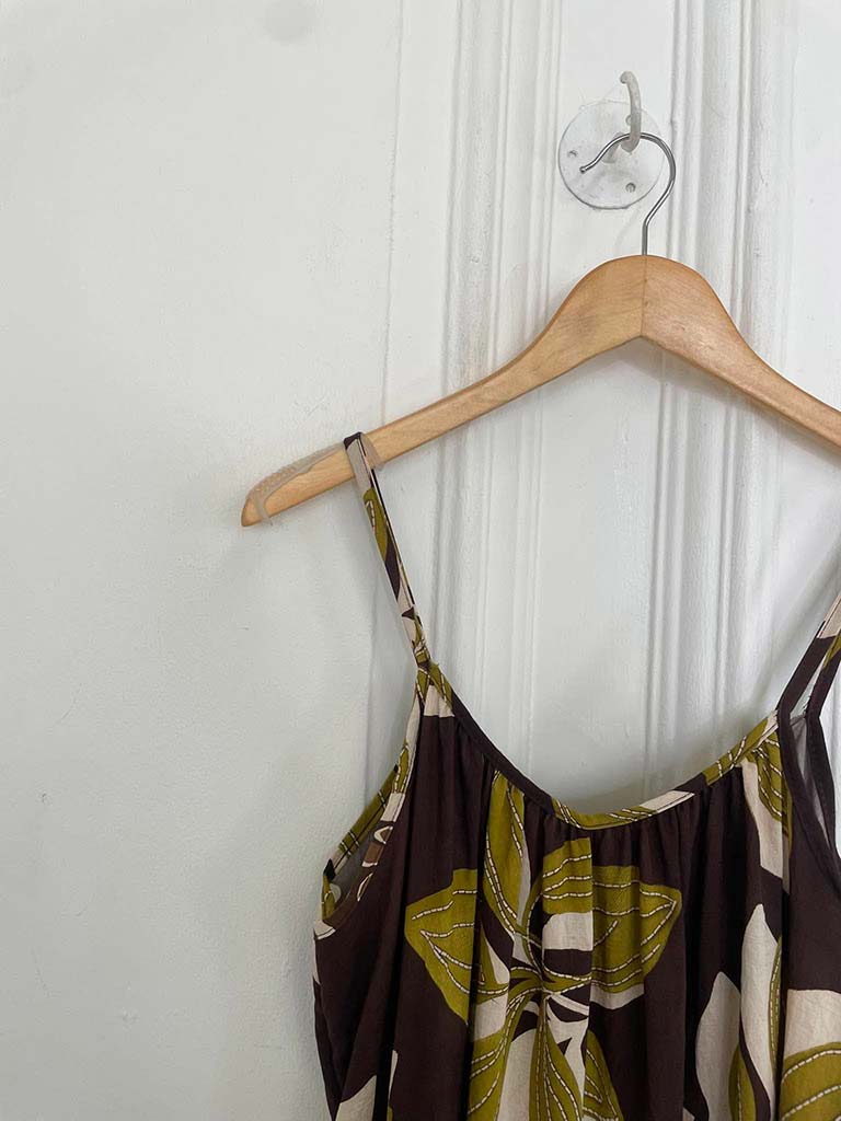 Botanical Escape Jumpsuit - Chocolate - Image 4