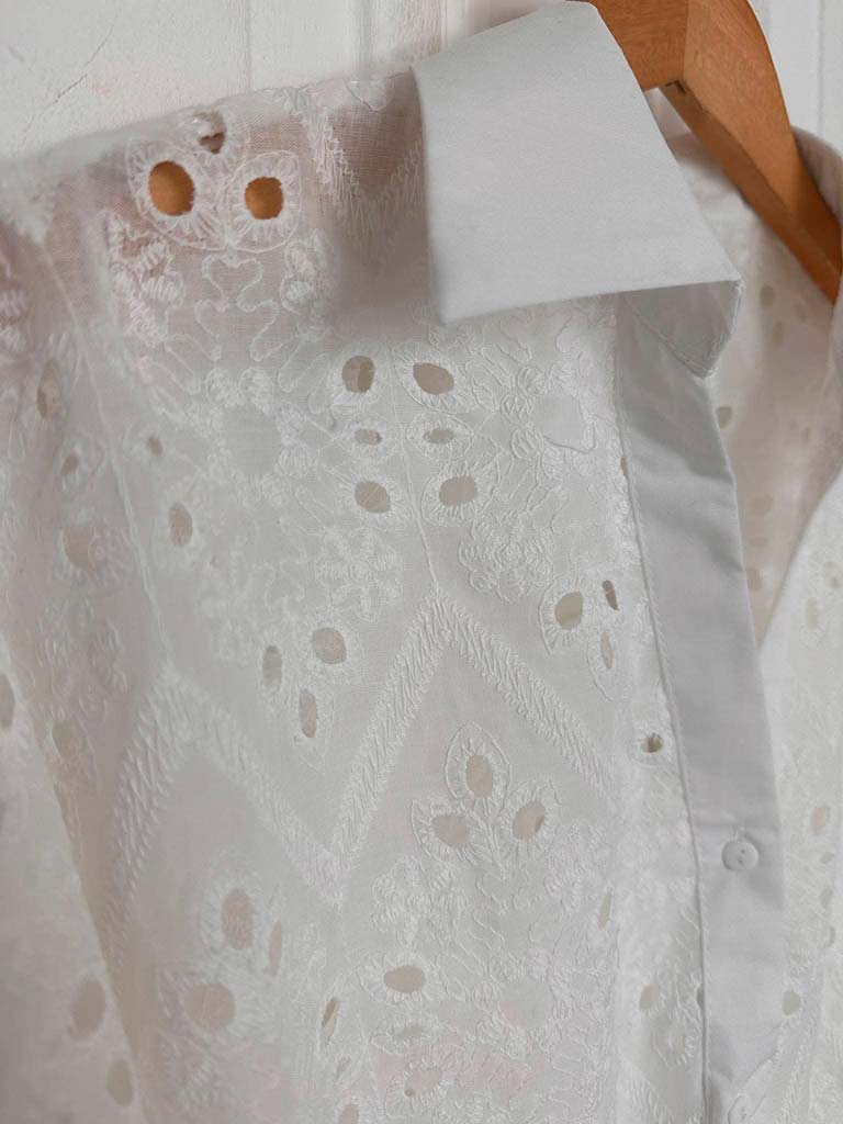 Broderie Anglaise Boxy Shirt - Image 3