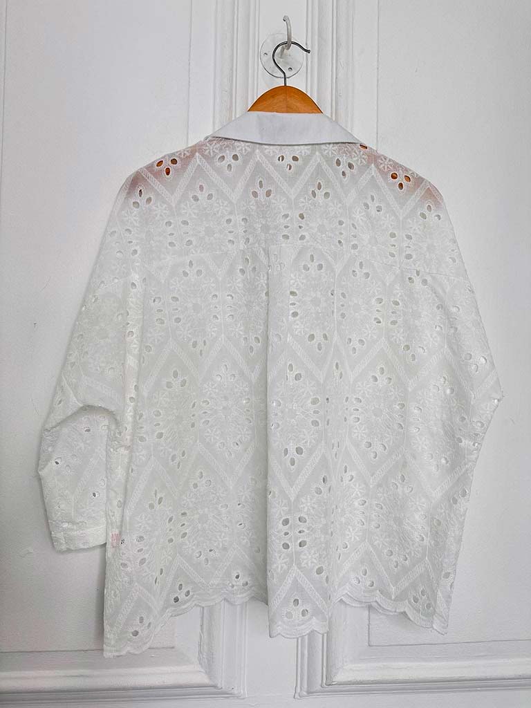 Broderie Anglaise Boxy Shirt - Image 5
