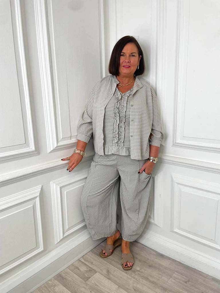 Cottage Check Shirt - Latte - Image 3