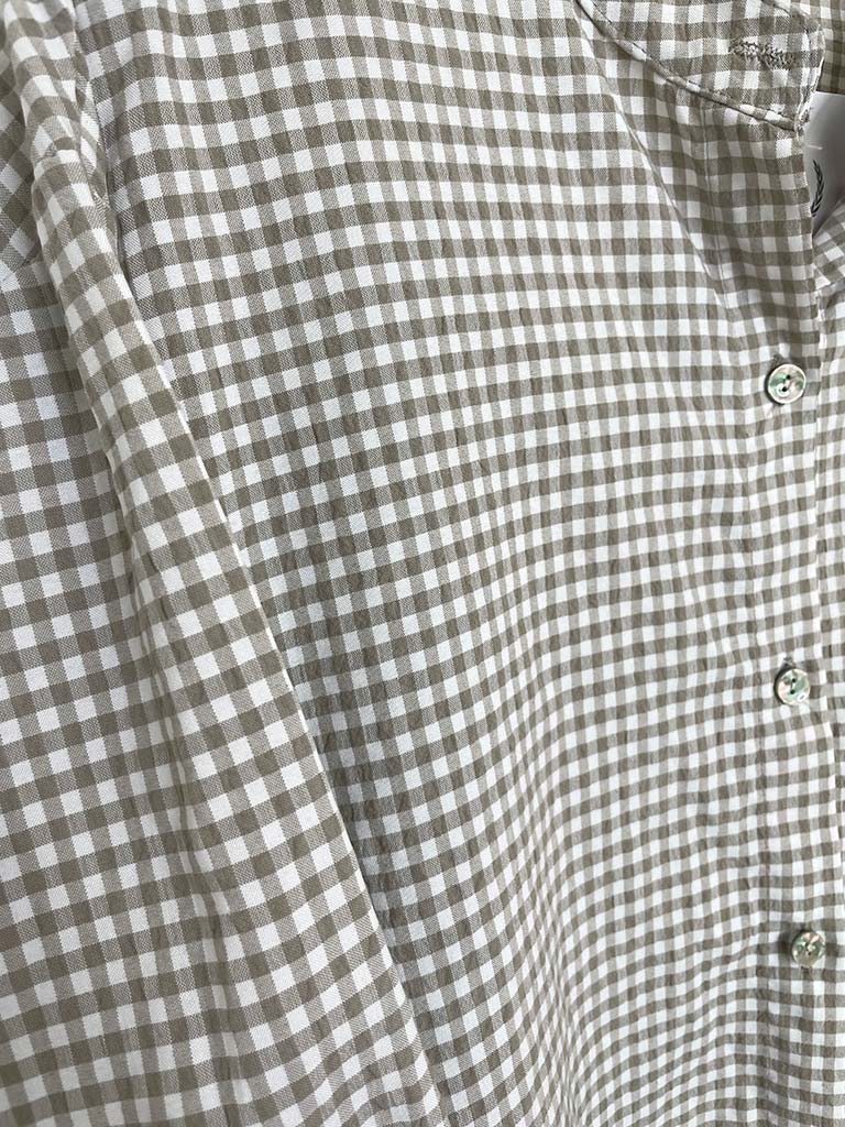 Cottage Check Shirt - Latte - Image 5