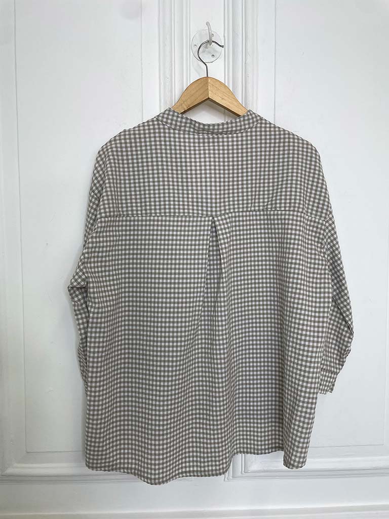 Cottage Check Shirt - Latte - Image 7