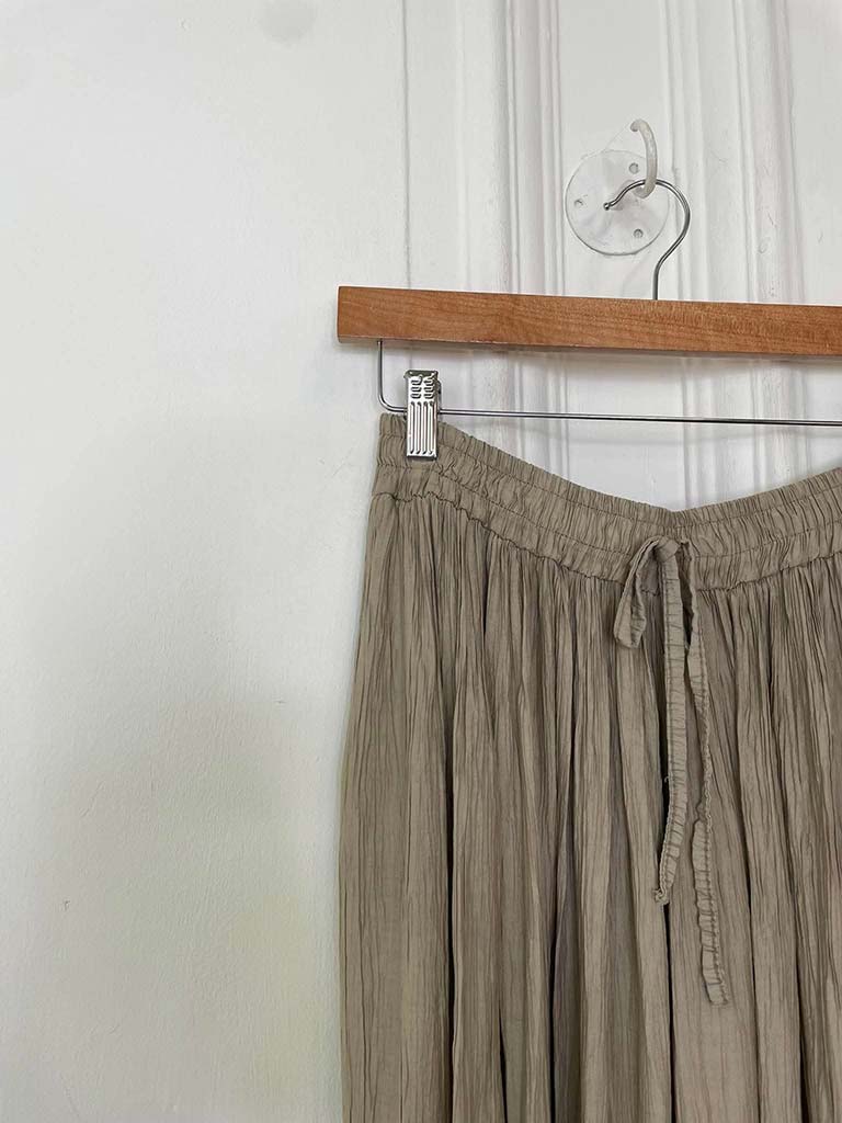 Crepe Balloon Pants - Latte - Image 2