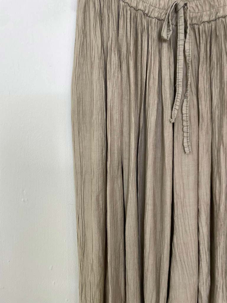 Crepe Balloon Pants - Latte - Image 4