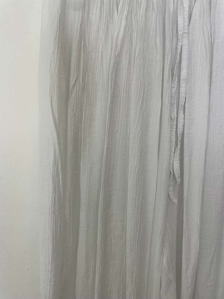Crepe Balloon Pants - White - Image 4