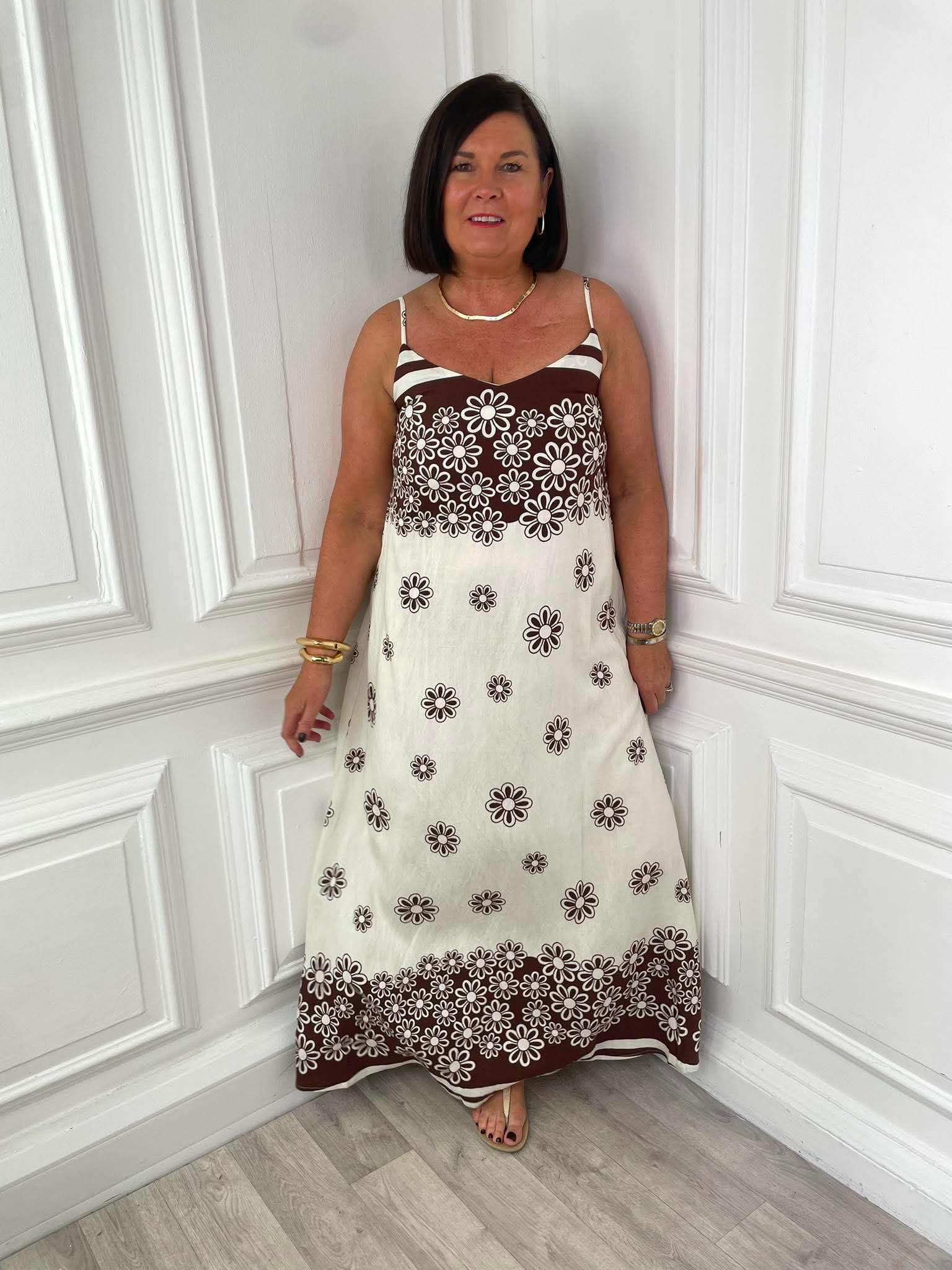 Daisy Maxi Dress - Chocolate