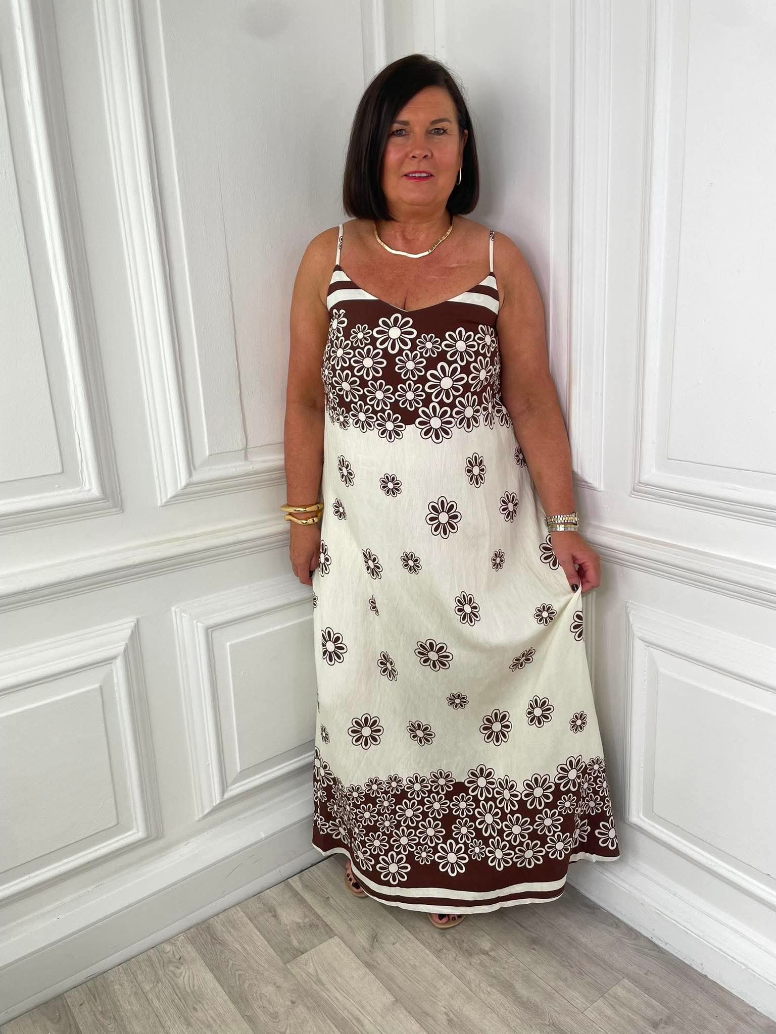 Daisy Maxi Dress - Chocolate - Image 2