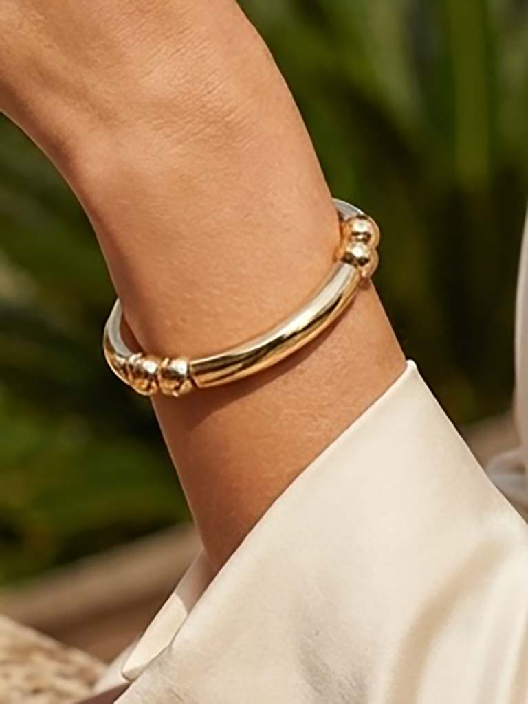 Envy Bead & Bar Bracelet - Gold - Image 2
