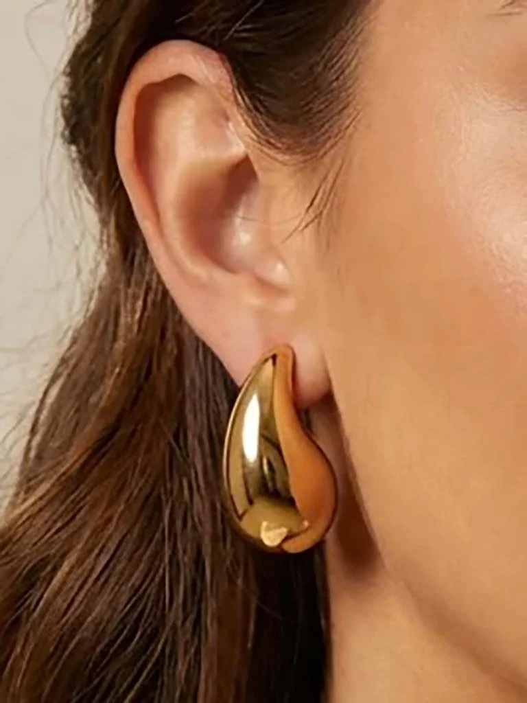 Envy Large Teardrop Earrings - Gold - Image 2