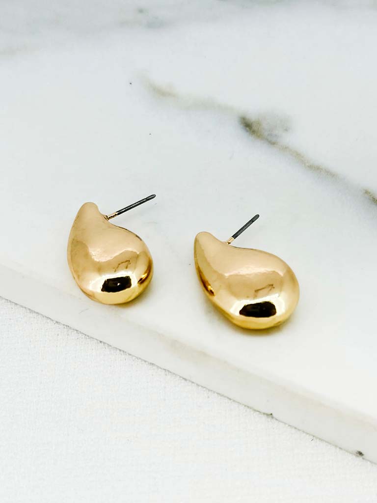 Envy Small Teardrop Earrings - Gold - Image 3