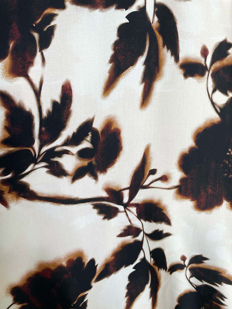 Floral Bloom Skirt - Coffee & Cream - Image 3