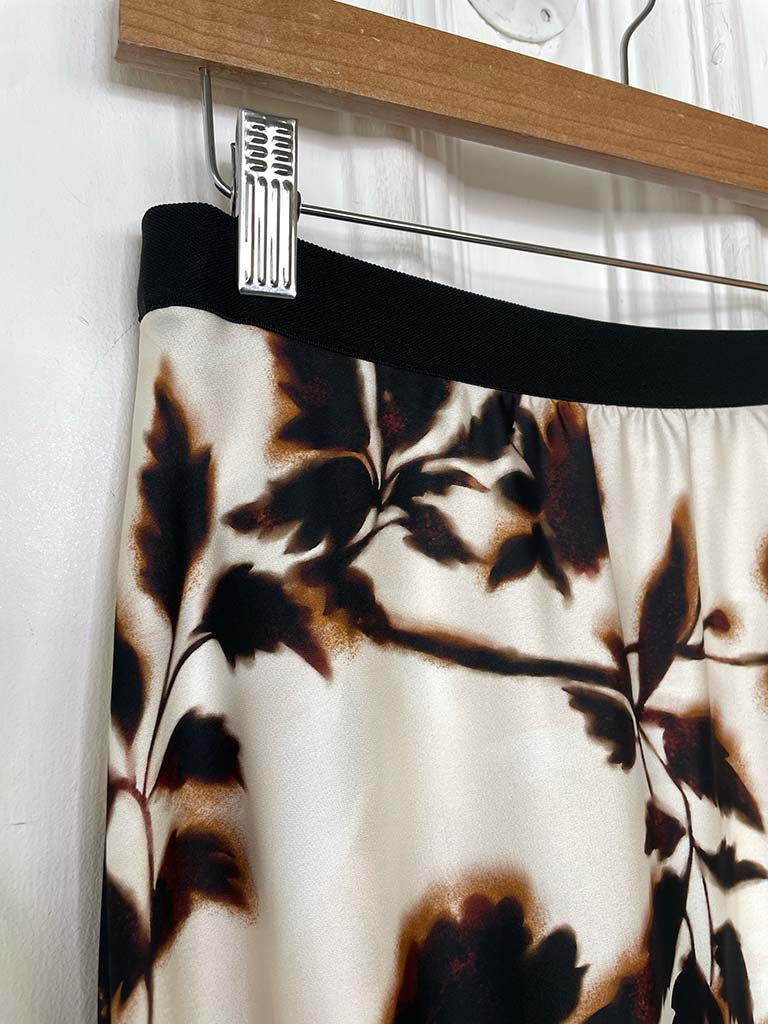 Floral Bloom Skirt - Coffee & Cream - Image 4