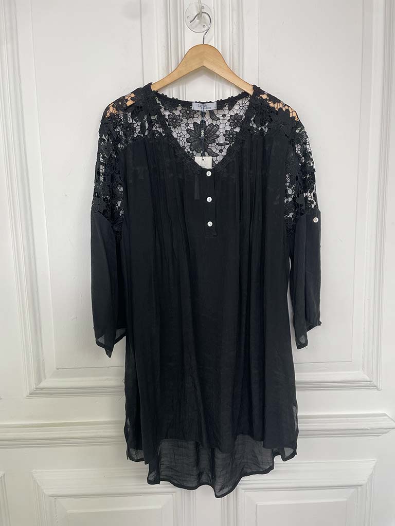 Garden Lace Tunic - Black - Image 3