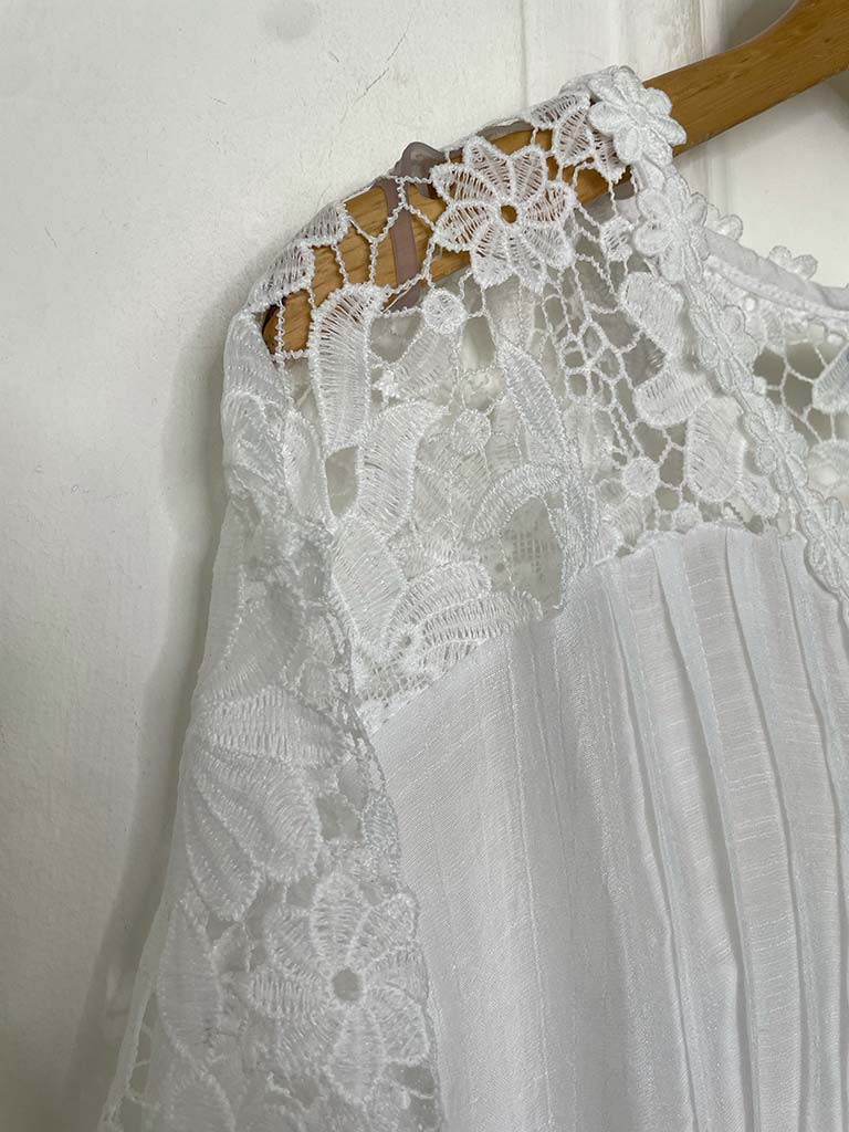 Garden Lace Tunic - White - Image 3