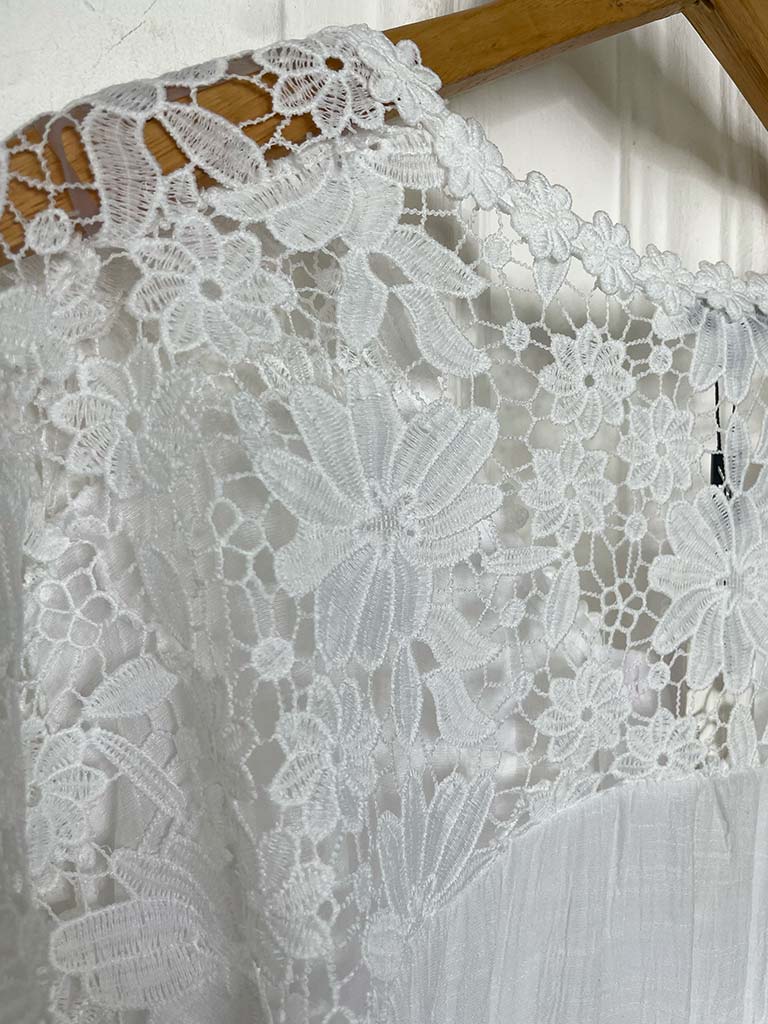 Garden Lace Tunic - White - Image 4