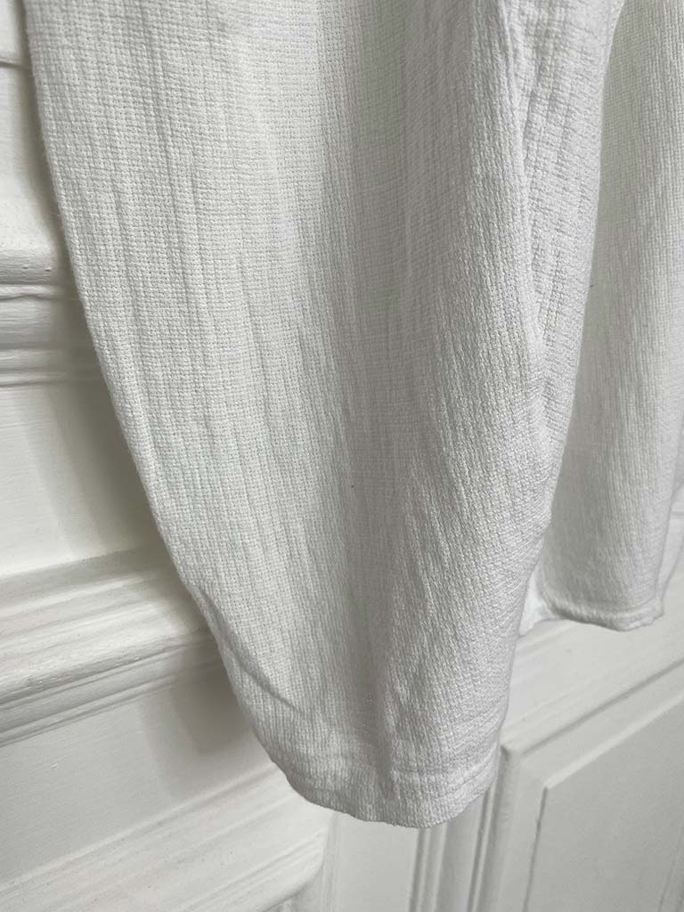 Hopsack Cocoon Trousers - White - Image 5