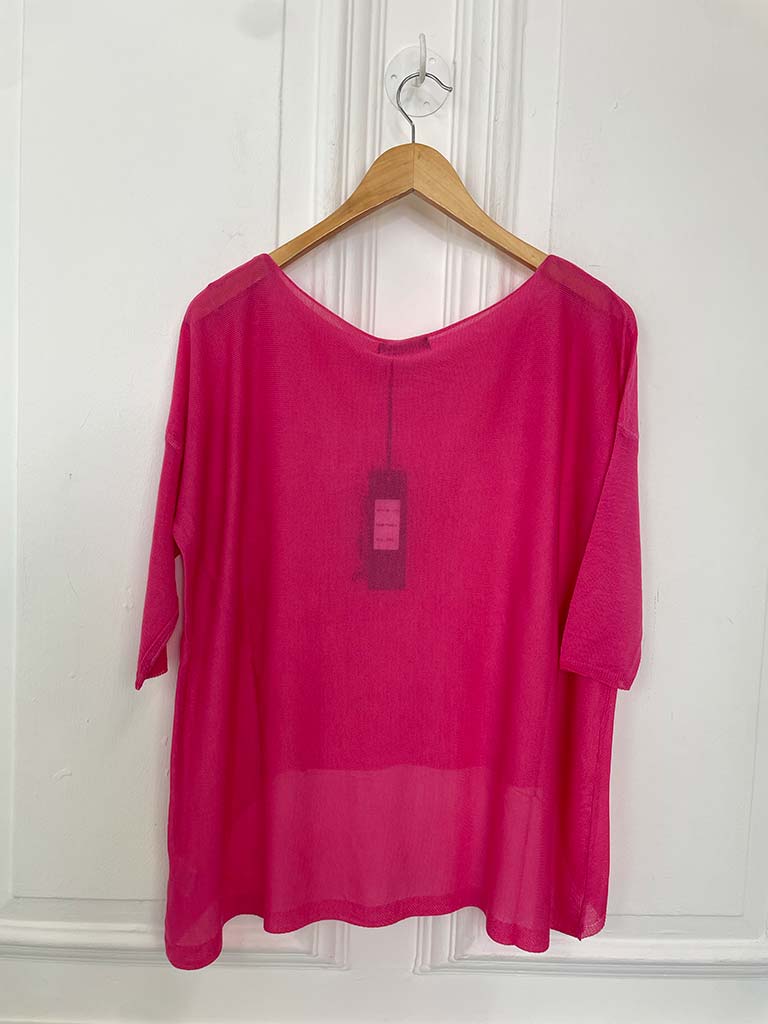 Italian Fine Knit - Hot Pink - Image 3