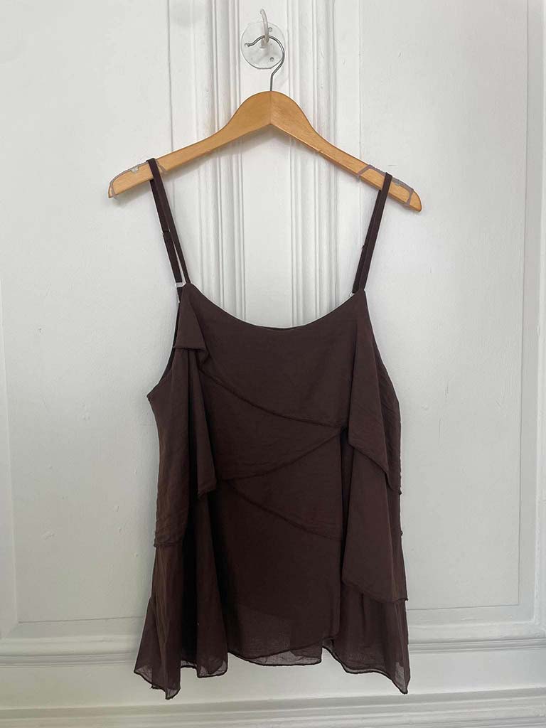 Layered Cami Top - Chocolate - Image 3