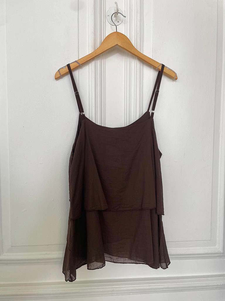 Layered Cami Top - Chocolate - Image 5