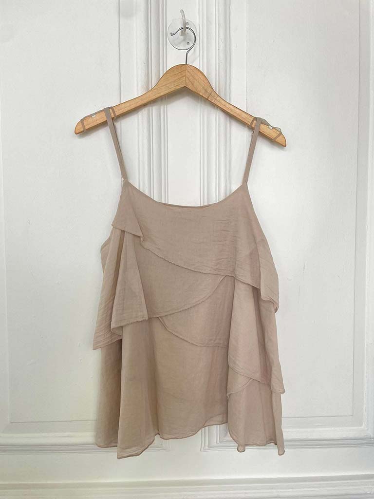 Layered Cami Top - Stone - Image 2