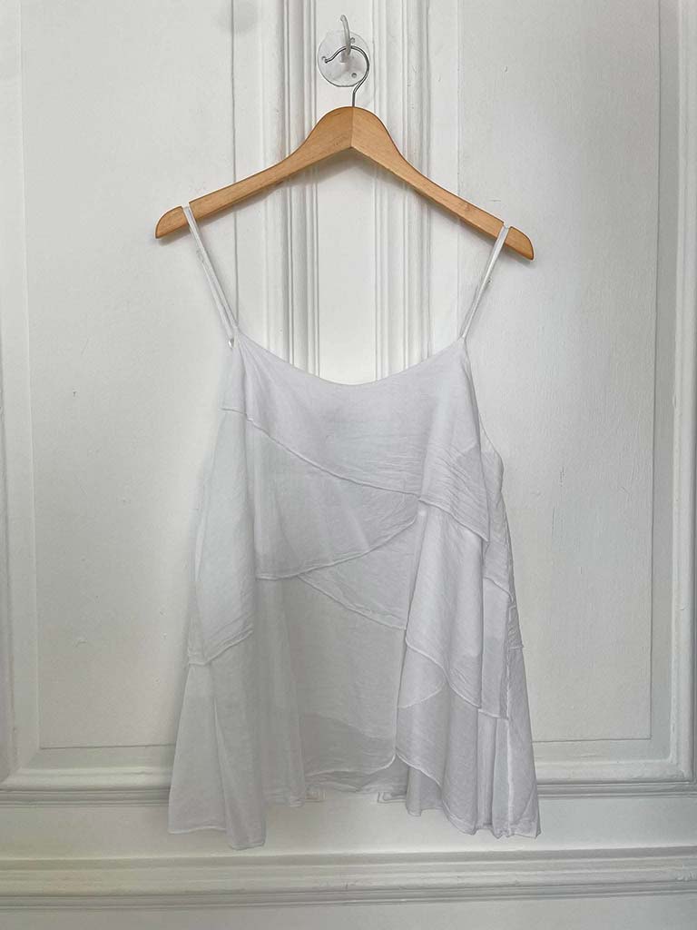 Layered Cami Top - White - Image 3