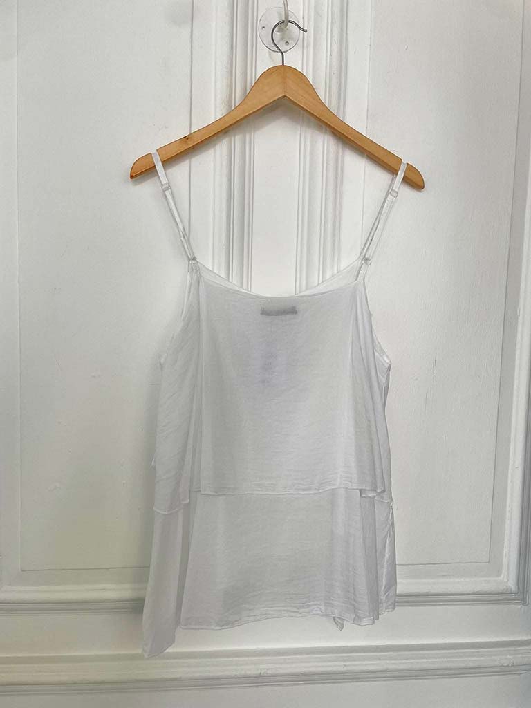Layered Cami Top - White - Image 5