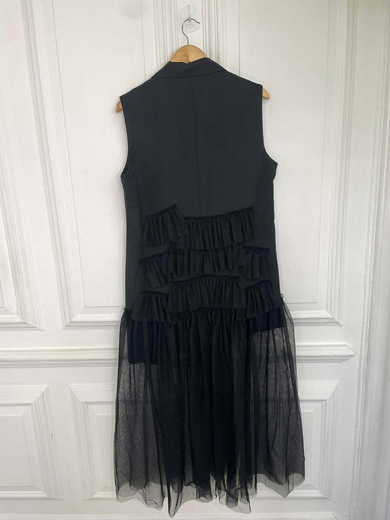 Malissa J Long Tulle Waistcoat - Image 5