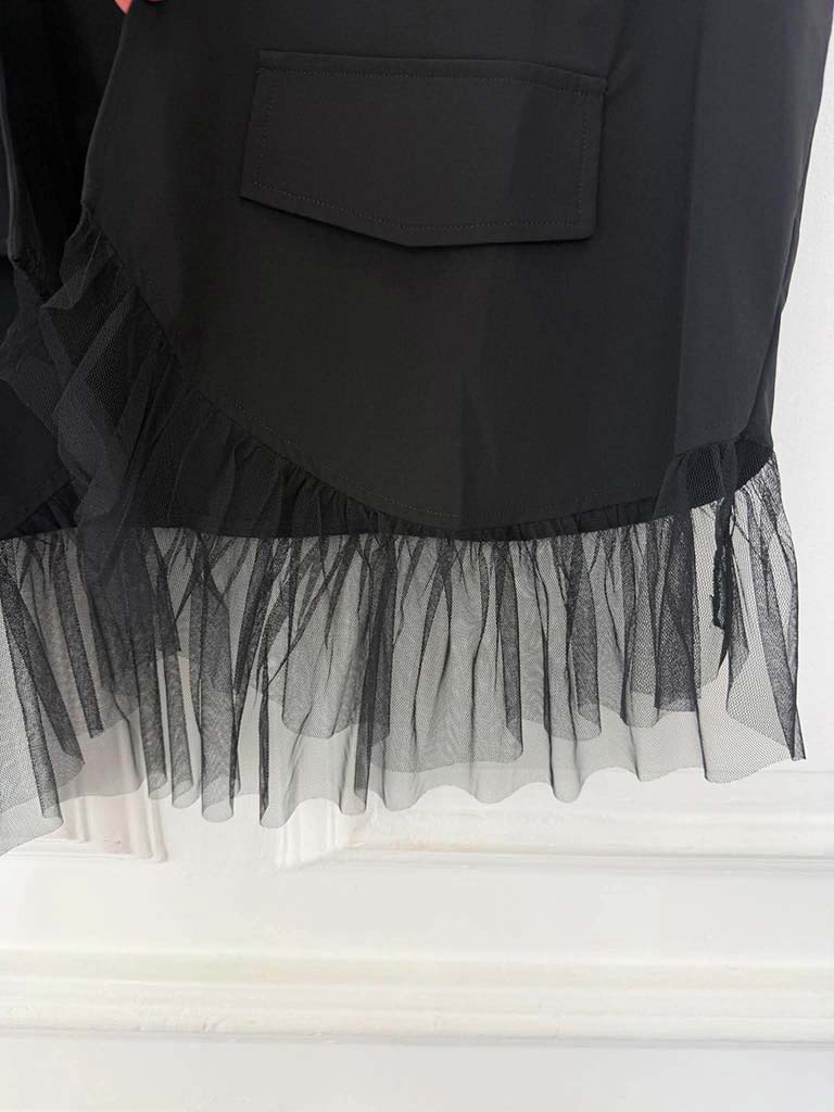 Malissa J Scooped Tulle Ruffle Waistcoat - Image 4