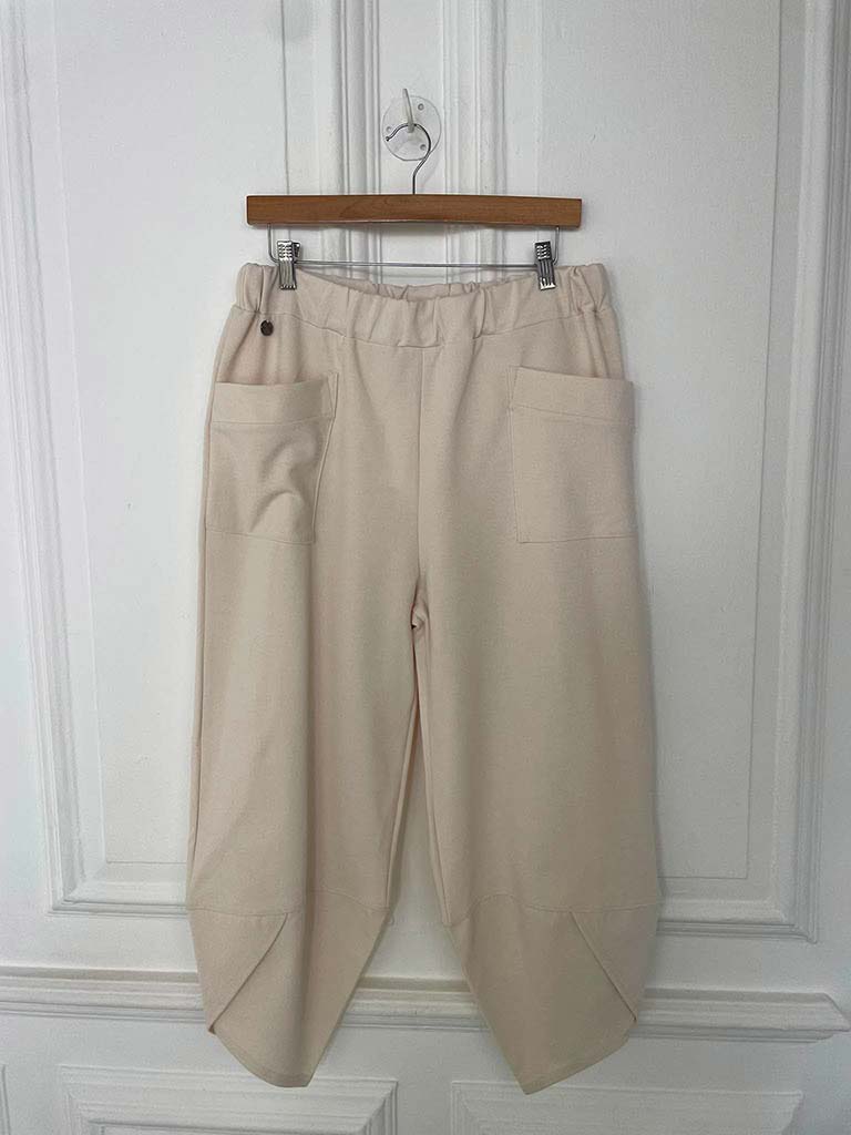 Malissa J Tulip Hem Trousers - Stone - Image 2