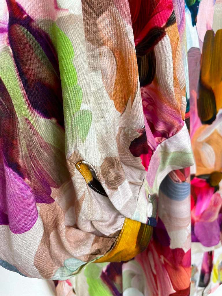 Paint Stroke Floral Blouse - Image 4