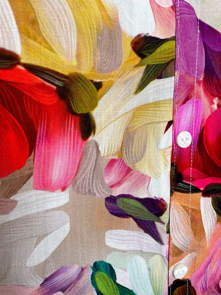 Paint Stroke Floral Blouse - Image 5