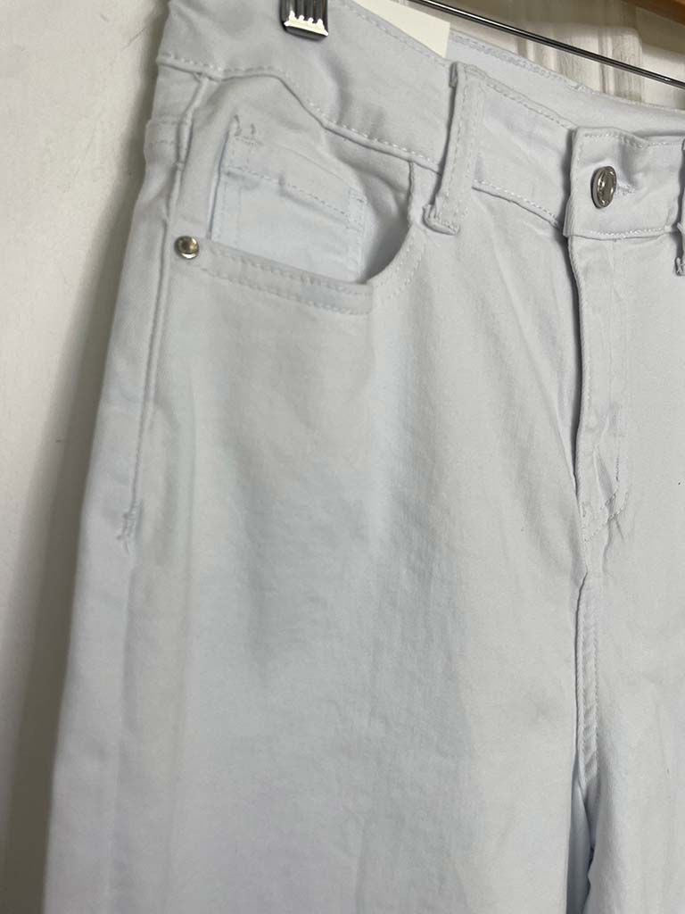 Redberry Denim Culottes - White - Image 4
