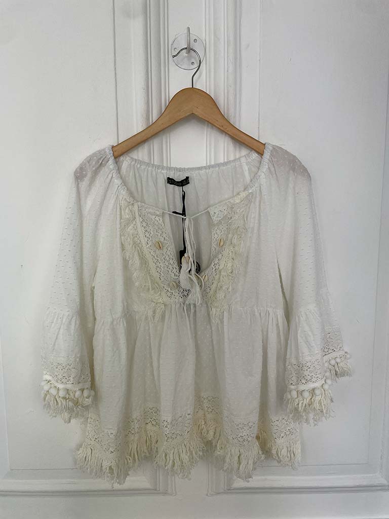Seashell Boho Tassel Top - Image 4