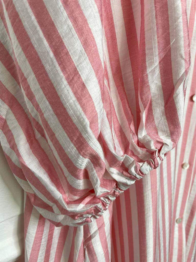 Striped Maxi Dress - Flamingo - Image 5