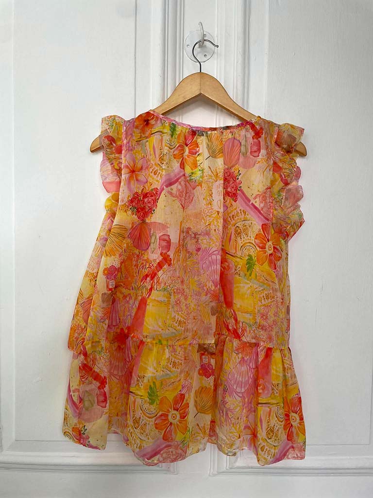 Summertime Blooms Layered Top - Peach - Image 7