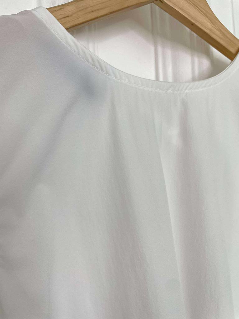 Tie Back Swing Vest - White - Image 4