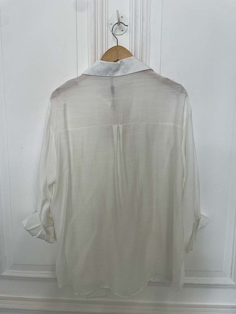 Tie Wrap Shirt - White - Image 6